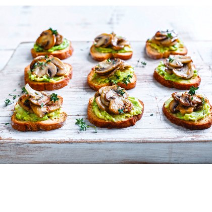 Mushroom and Avocado Toasties